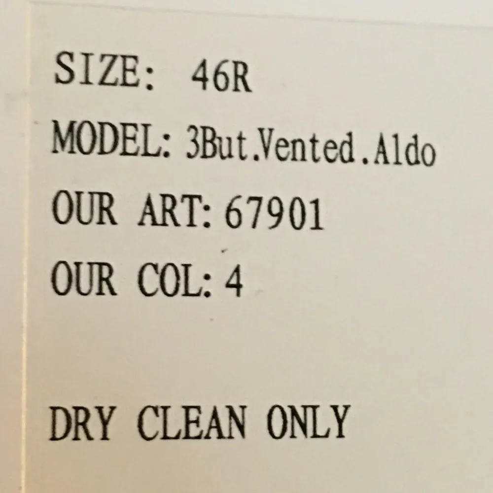 CARLO LUSSO 3-Button Vented "Aldo" Suit Jacket NWT - Picture 13 of 14